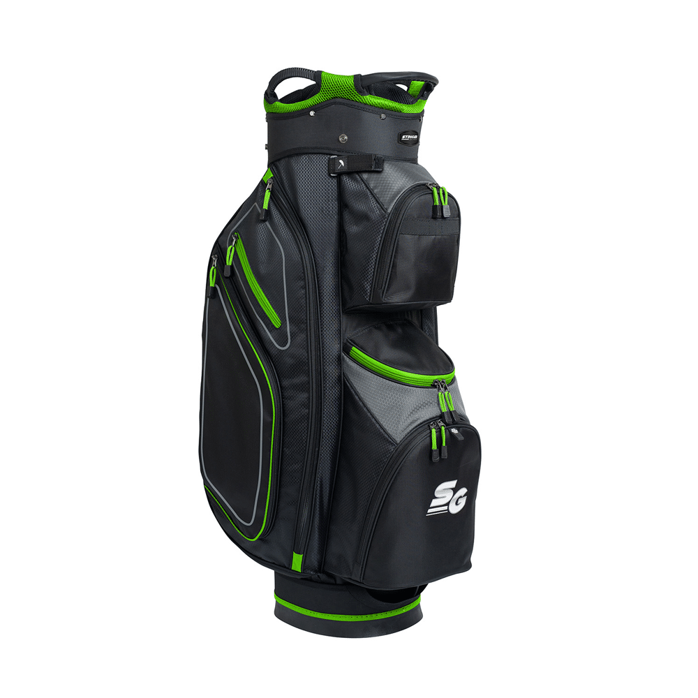 Stinger Lightweight Golf Bag Black Lime