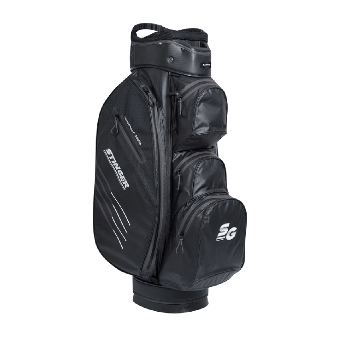 Stinger Waterproof Golf Bag Black/Grey